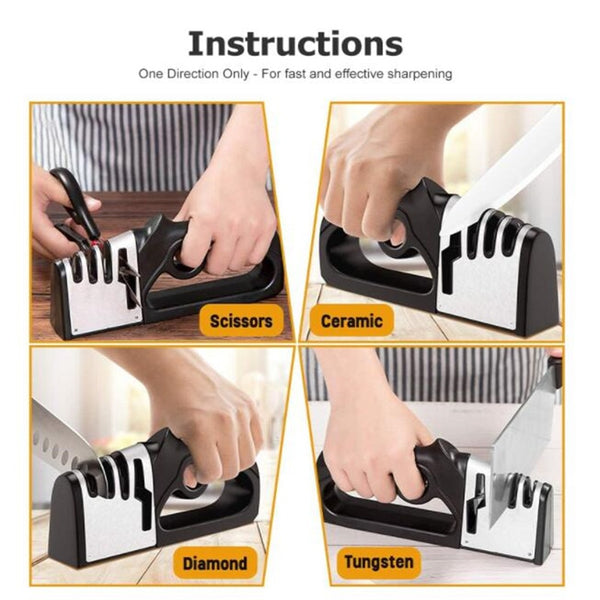 Portable 4-in-1 Knife Sharpener